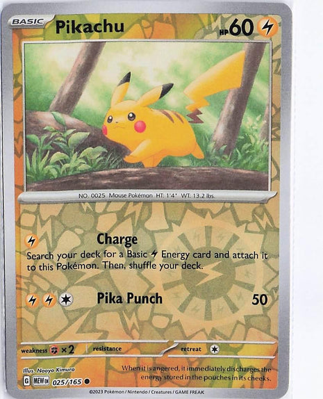 Pikachu 025/165 (RH)