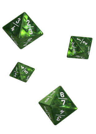 Oakie Doakie Dice - D8 Goyf Marble Green Dice (18mm)