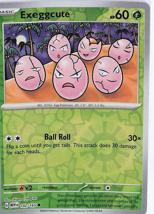Exeggcute 102/165 (RH)