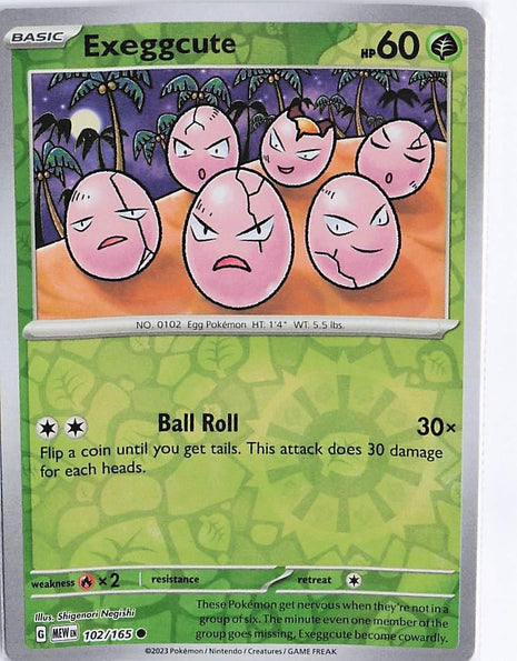 Exeggcute 102/165 (RH)