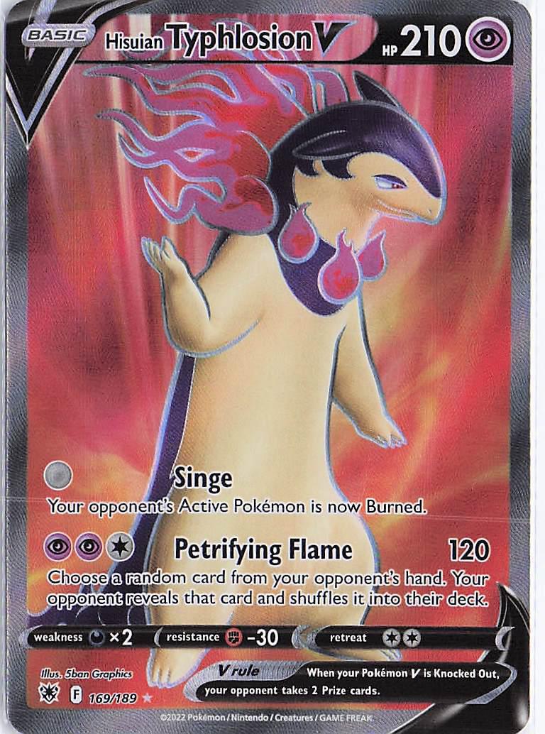 Hisuian Typhlosion V 169/189