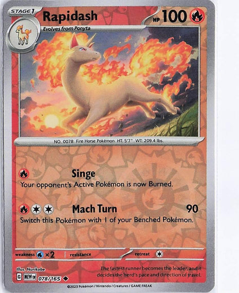 Rapidash 078/165 (RH)