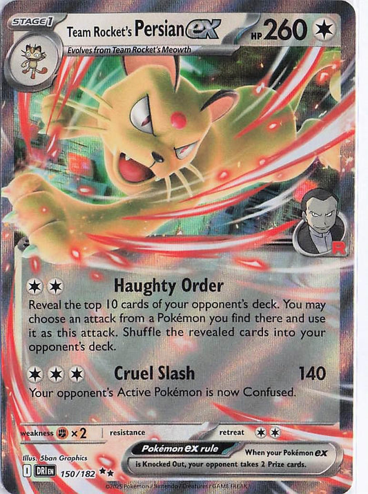 Team Rocket’s Persian ex 150/182