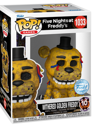 Five Nights At Freddy's - Withered Golden Freddy #1033 Funko Pop!