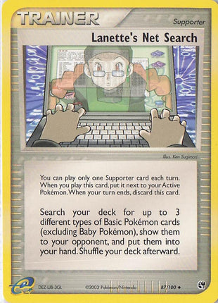 Lanette’s Net Search 87/100