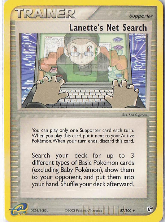 Lanette’s Net Search 87/100