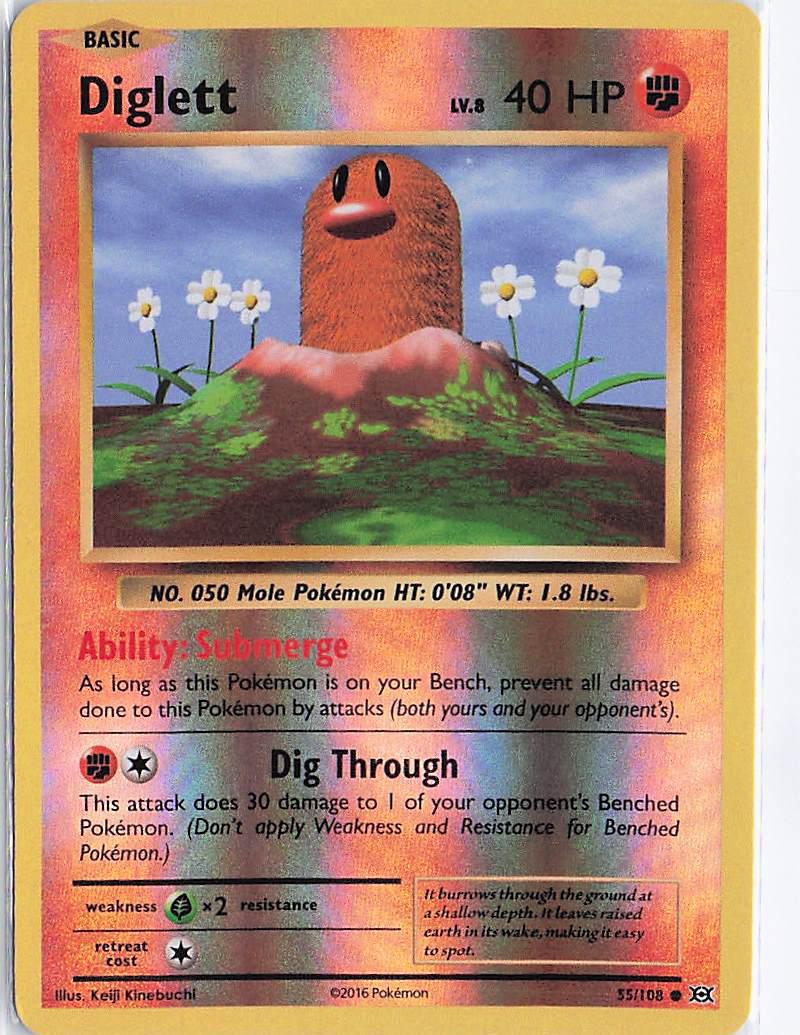 Diglett LV.8 55/108 (RH)