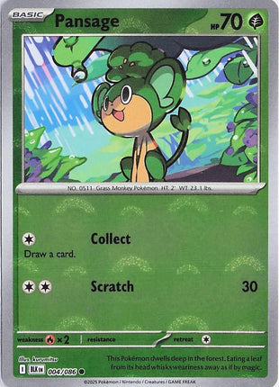 Pansage 004/086 (Pokeball Holo)