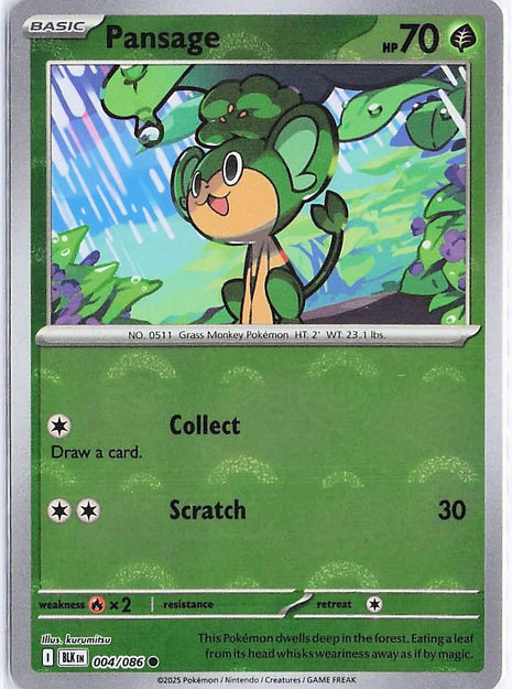 Pansage 004/086 (Pokeball Holo)