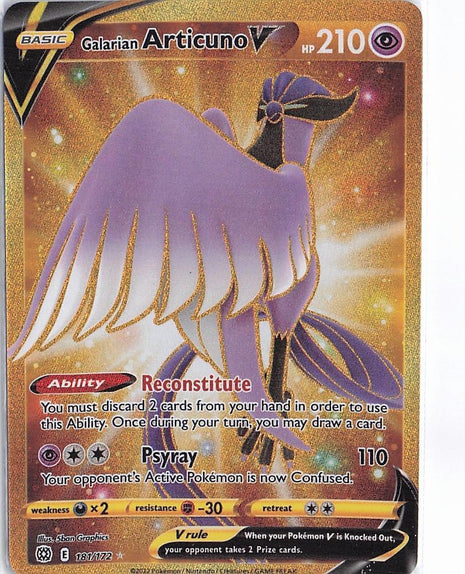 Galarian Articuno V 181/172