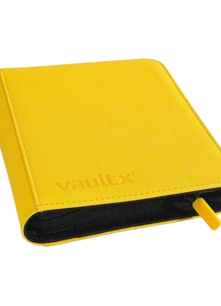 Vault X - Yellow 4 Pocket Zip Binder