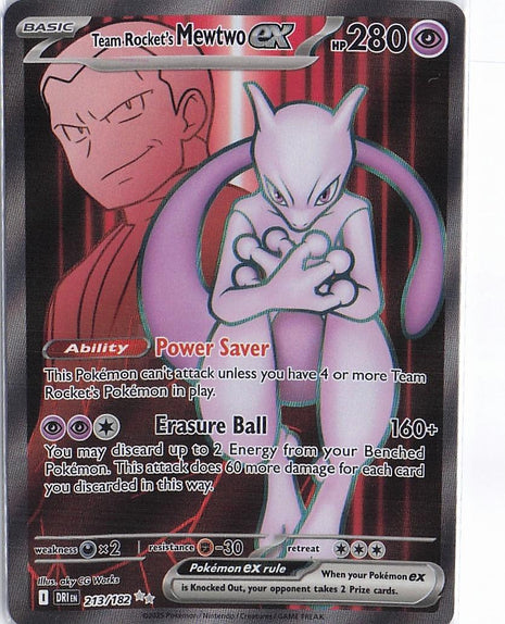 Team Rocket's Mewtwo ex 213/182