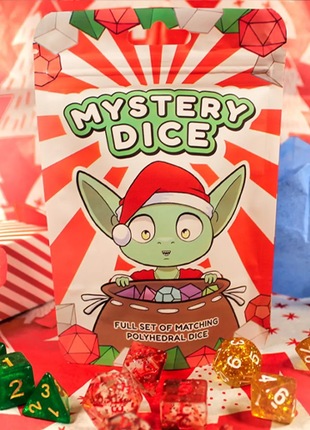 Mystery Dice Goblin - Christmas Mystery Polyhedral Dice Set
