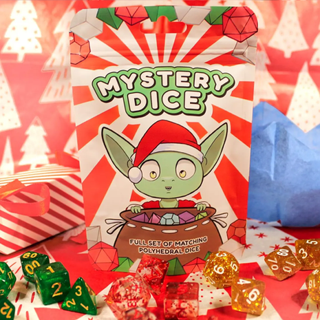 Mystery Dice Goblin - Christmas Mystery Polyhedral Dice Set
