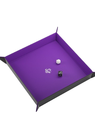Gamegenic - Black/Purple Square Magnetic Dice Tray