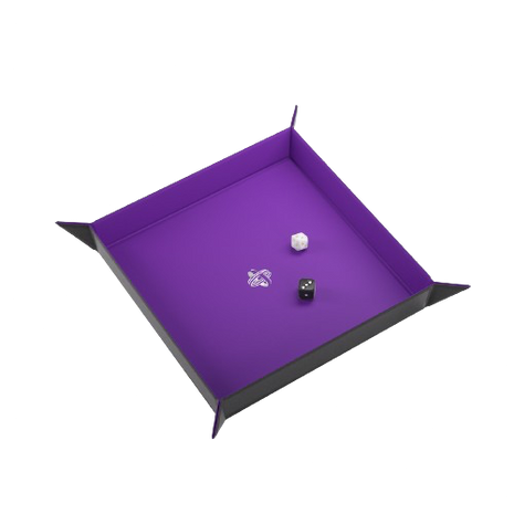 Gamegenic - Black/Purple Square Magnetic Dice Tray
