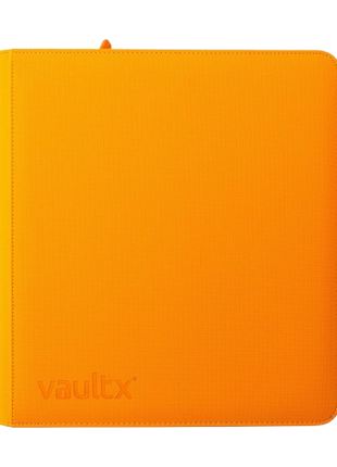 Vault X - Neon Orange 12 Pocket Zip Binder