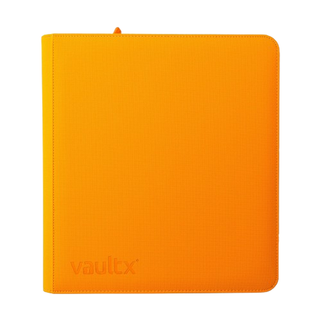 Vault X - Neon Orange 12 Pocket Zip Binder