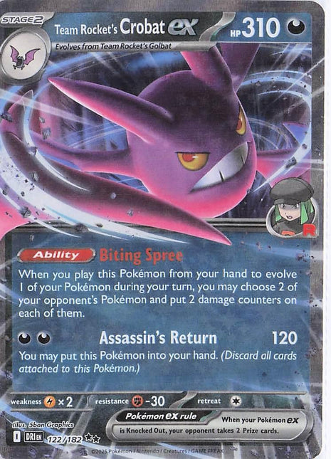 Team Rocket’s Crobat ex 122/182