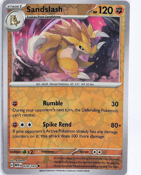 Sandslash 028/165 (RH)