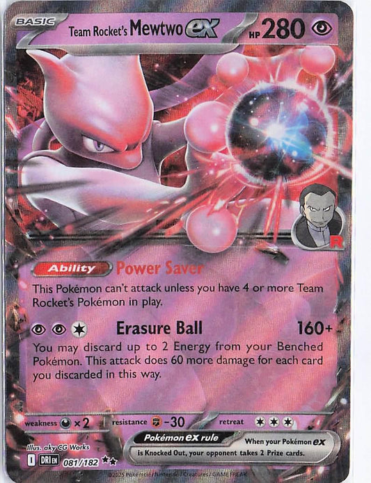 Team Rocket's Mewtwo ex 081/182