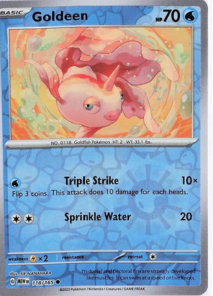 Goldeen 118/165 (RH)