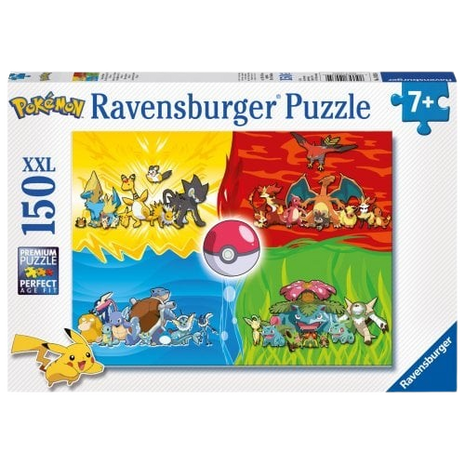 Pokemon - Different types of Pokémon 150 XXL Puzzle