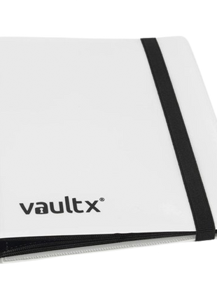 Vault X - White 4 Pocket Strap Binder