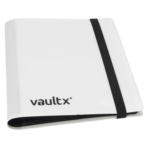 Vault X - White 4 Pocket Strap Binder