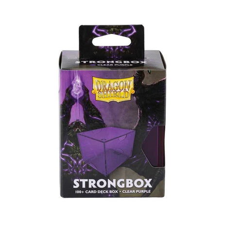 Dragon Shield - Clear Purple 100+ Card Strongbox Deck Box