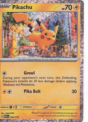 Pikachu 006/015 (H)
