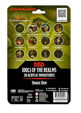 Dungeons & Dragons - 2D Acrylic Miniatures: Snake Den