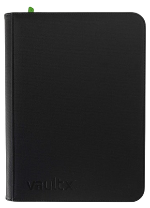 Vault X - Black 9 Pocket Zip Binder
