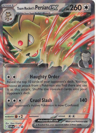 Team Rocket's Persian ex SVP 218