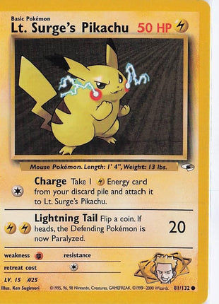 Lt. Surge's Pikachu 81/132