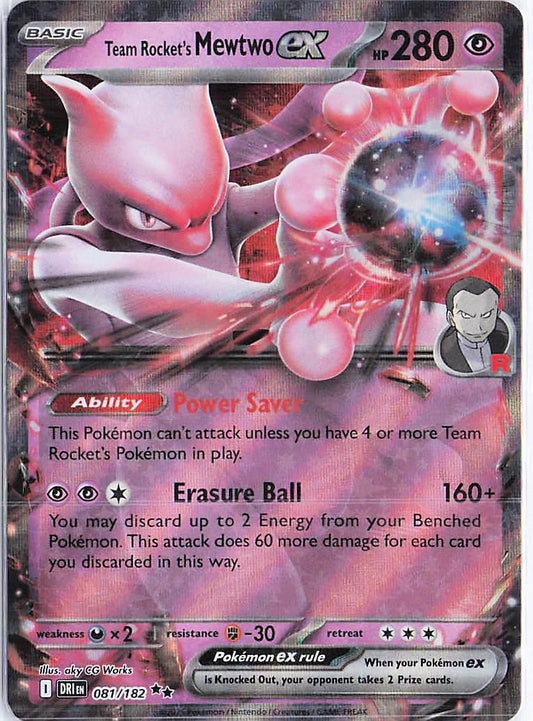Team Rocket’s Mewtwo ex 081/182