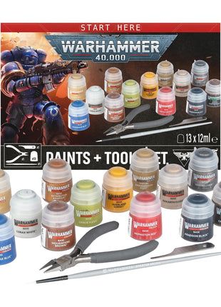 Warhammer 40K - Paints + Tools Set (2026)