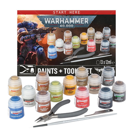Warhammer 40K - Paints + Tools Set (2026)
