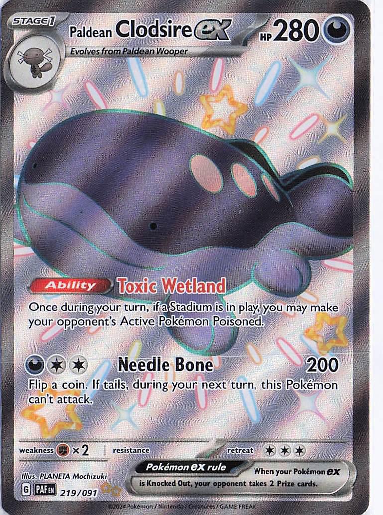 Paldean Clodsire ex 219/091
