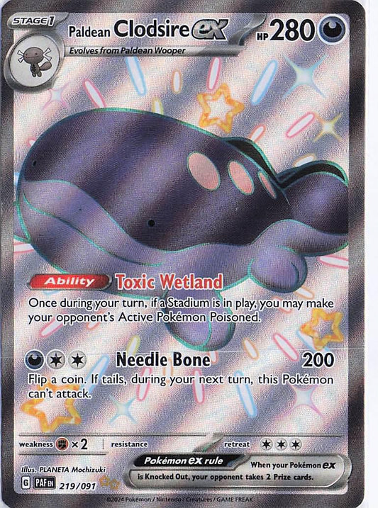 Paldean Clodsire ex 219/091