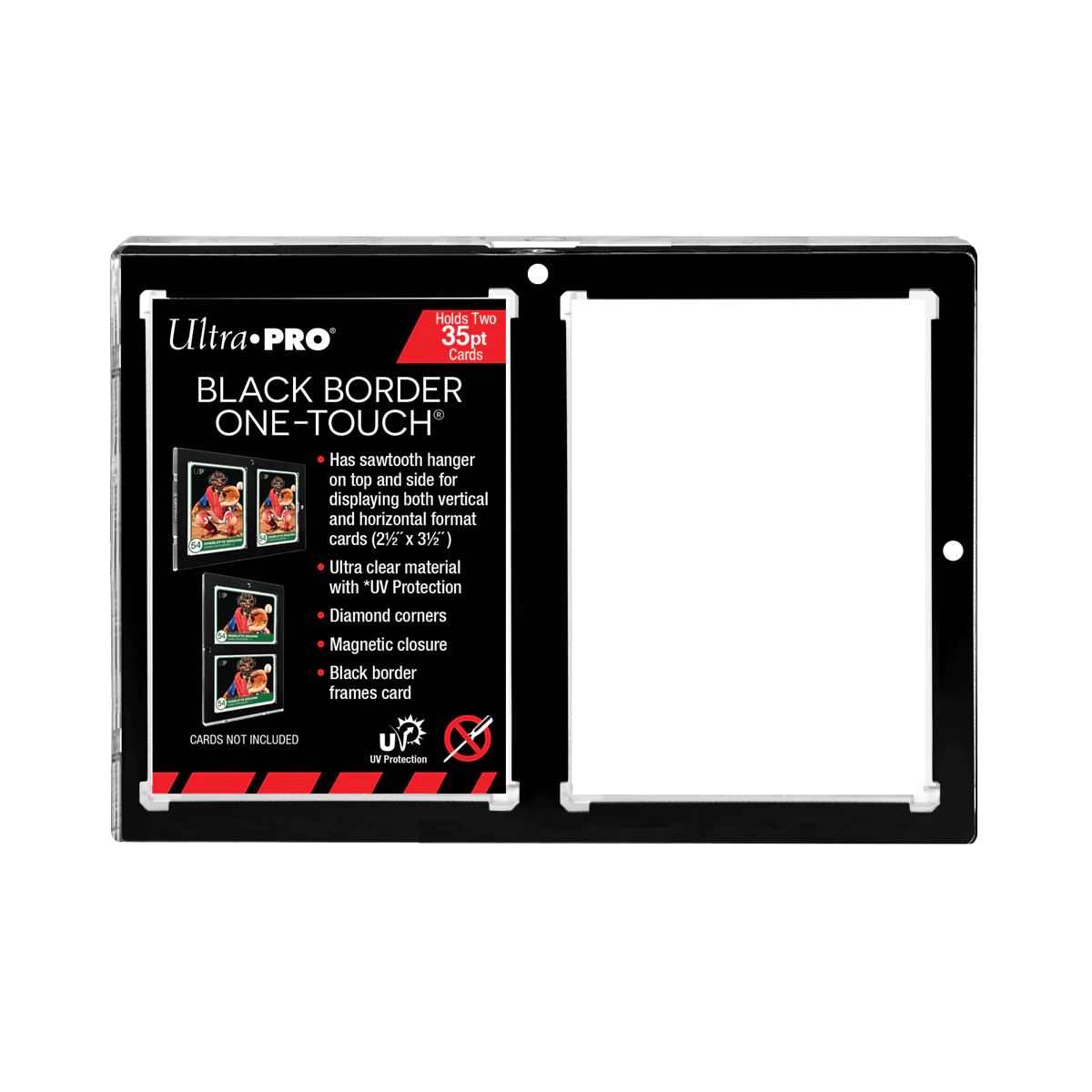 Ultra Pro - One Touch Black Border - 2 Card Frame