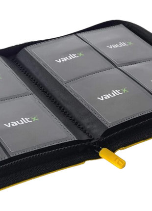 Vault X - Yellow 4 Pocket Zip Binder