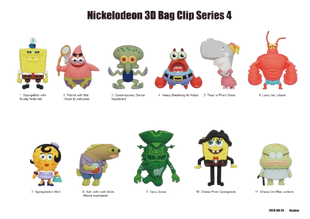 Spongebob Squarepants - Nickelodeon Classics Series 4: 3D Character Bag Clip Blind Bag