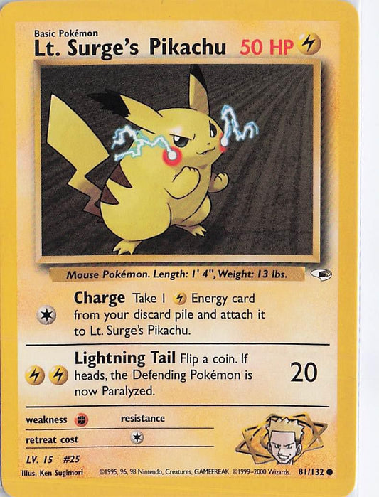 Lt. Surge’s Pikachu 81/132