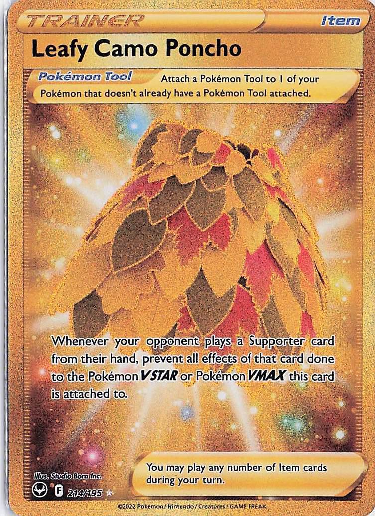 Leafy Camo Poncho 214/195