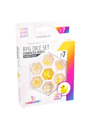 Gamegenic - Rubber Duck Embraced Series RPG Dice Set