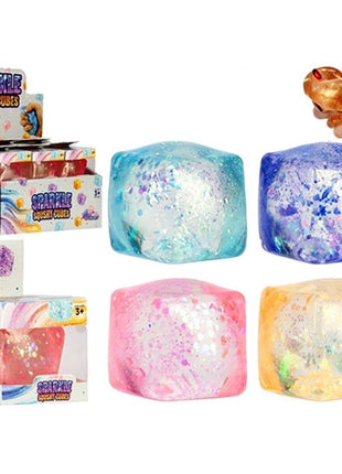 Sparkle Squishy Cubes in Box