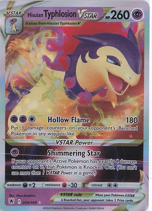 Hisuian Typhlosion VSTAR 054/189