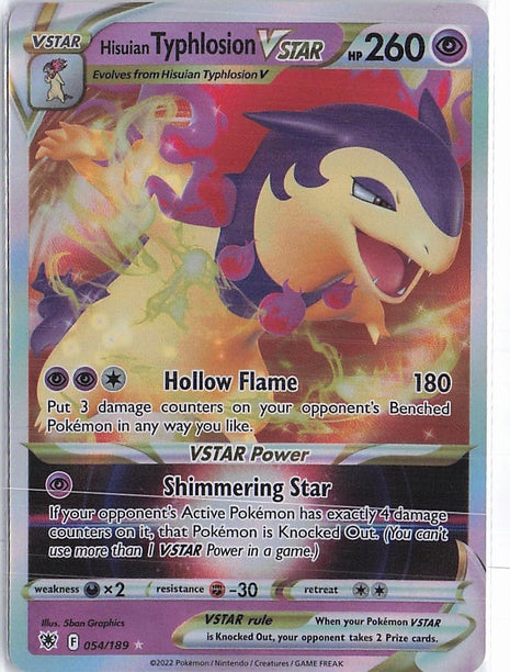 Hisuian Typhlosion VSTAR 054/189
