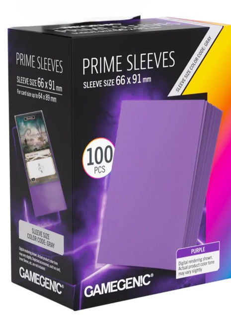 Gamegenic - Prime Purple 66x91 Sleeves (100)